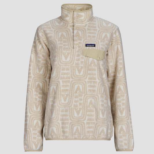 Felpa Donna Patagonia  W'S LW SYNCH SNAP-T P/O  Beige