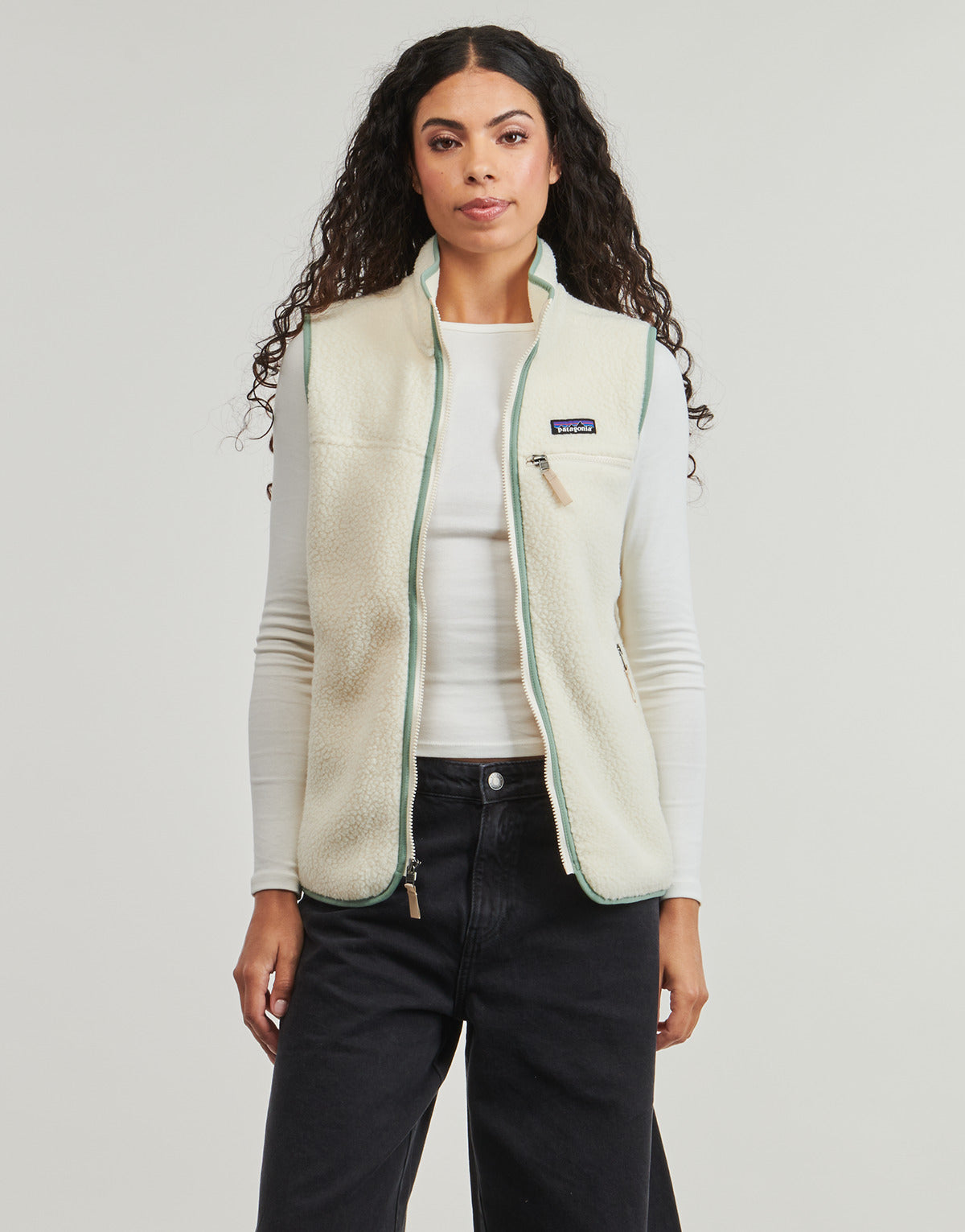 Felpa Donna Patagonia  W'S RETRO PILE VEST  Beige
