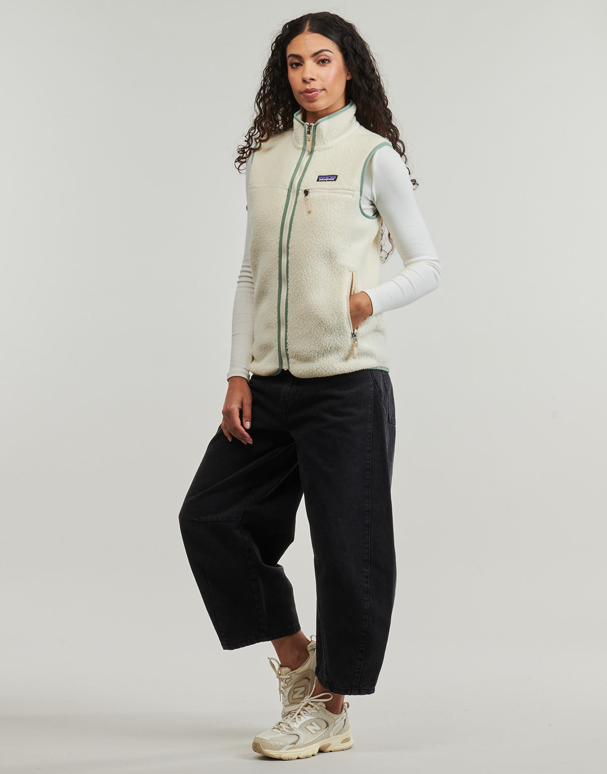 Felpa Donna Patagonia  W'S RETRO PILE VEST  Beige