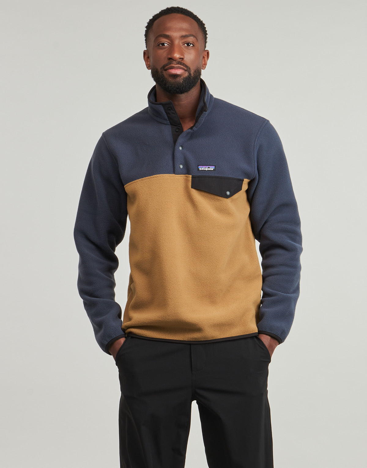 Felpa Uomo Patagonia  M'S LW SYNCH SNAP-T P/O  Blu