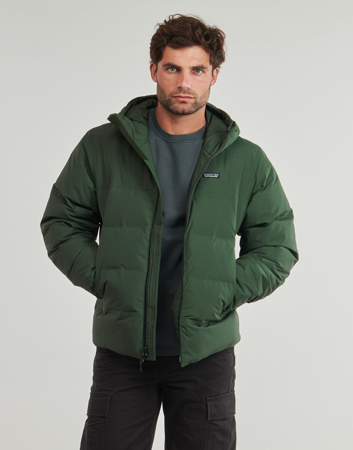 Piumino Uomo Patagonia  M'S JACKSON GLACIER JKT  Verde