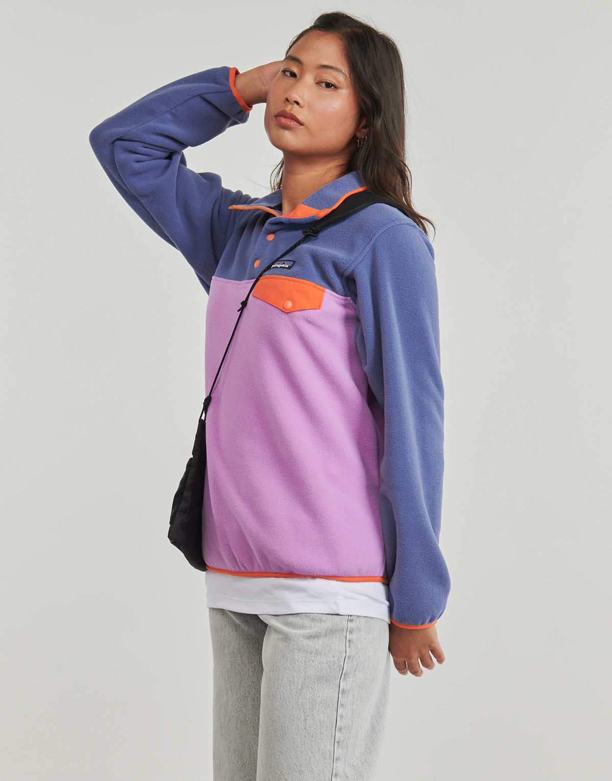Felpa Donna Patagonia  W'S LW SYNCH SNAP-T P/O  Viola