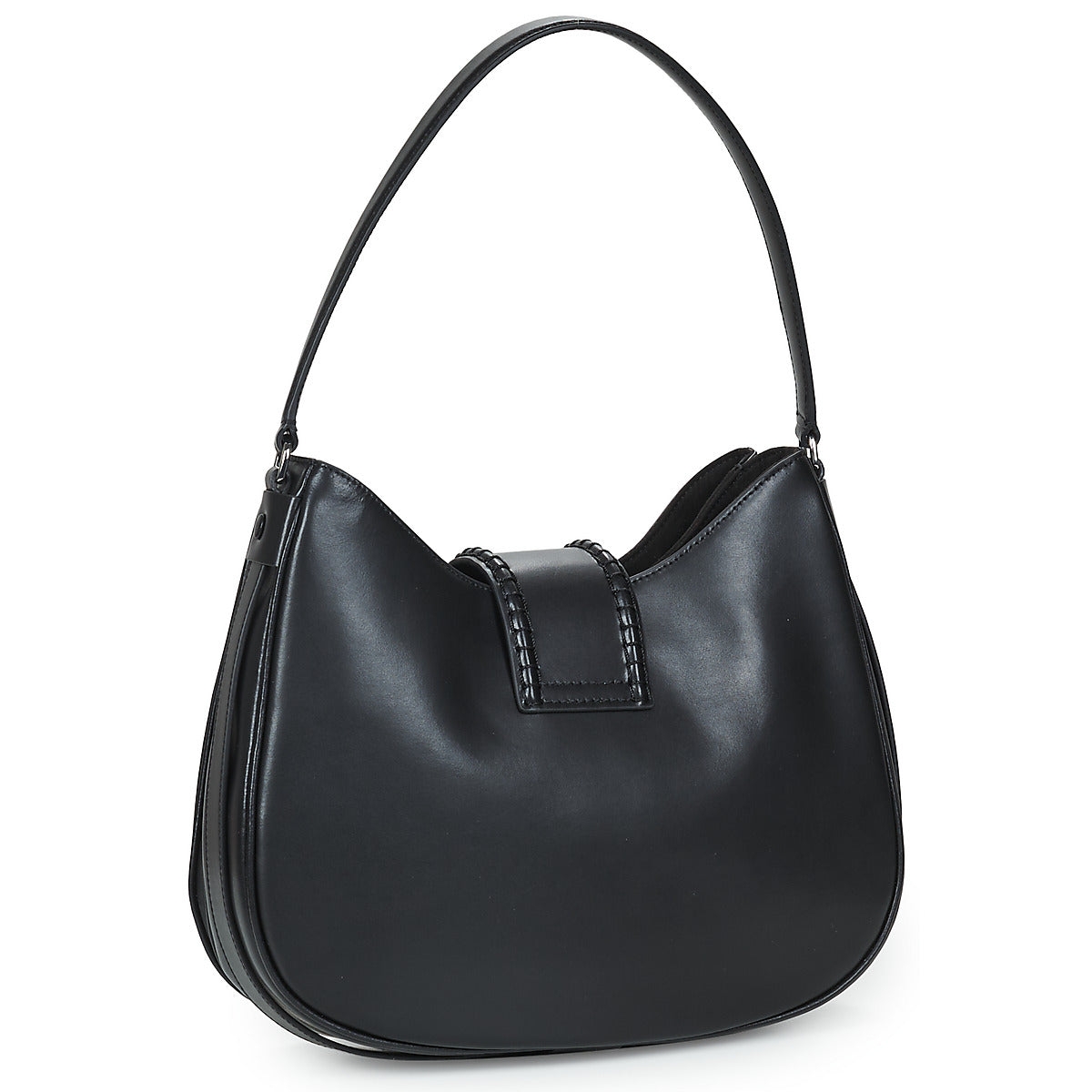 Borsa a spalla Donna Emporio Armani  HOBO M PLAIN LEATHER  Nero