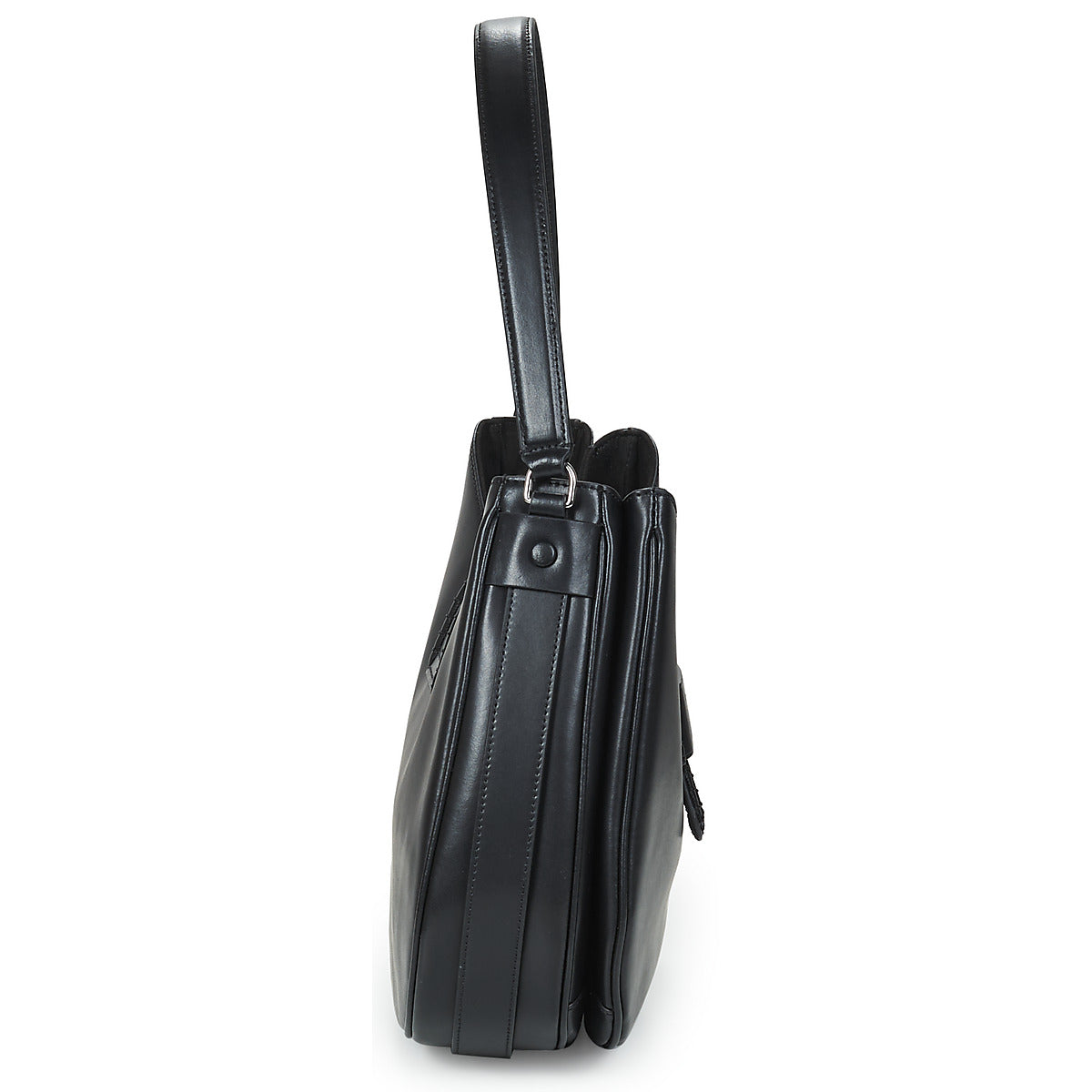 Borsa a spalla Donna Emporio Armani  HOBO M PLAIN LEATHER  Nero