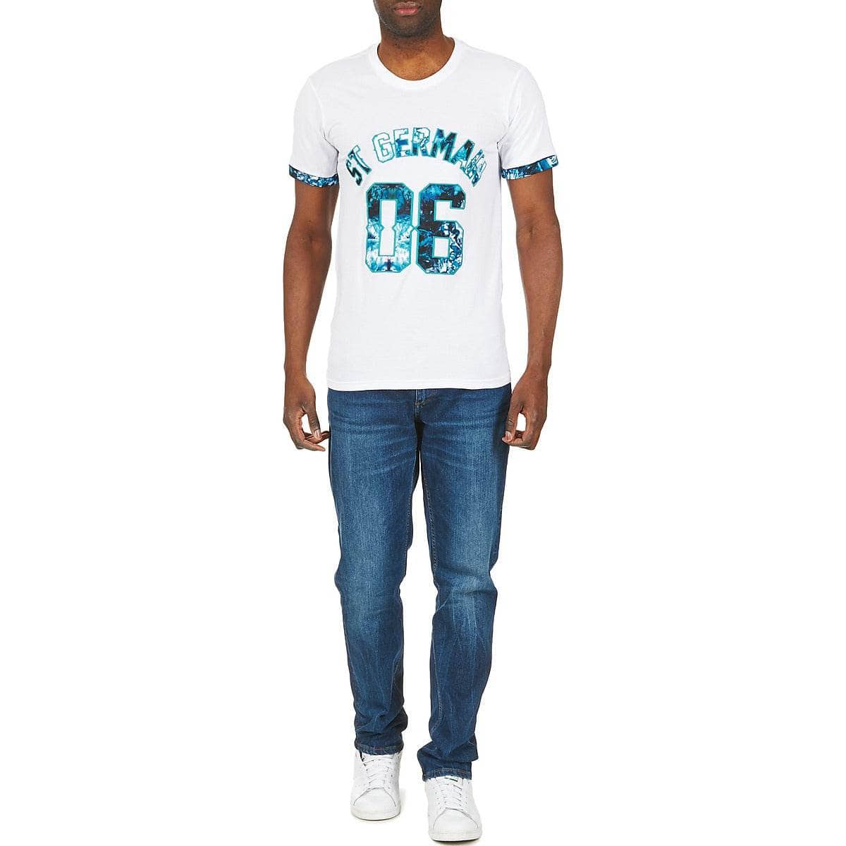 T-shirt Uomo Eleven Paris TOMAIN Bianco