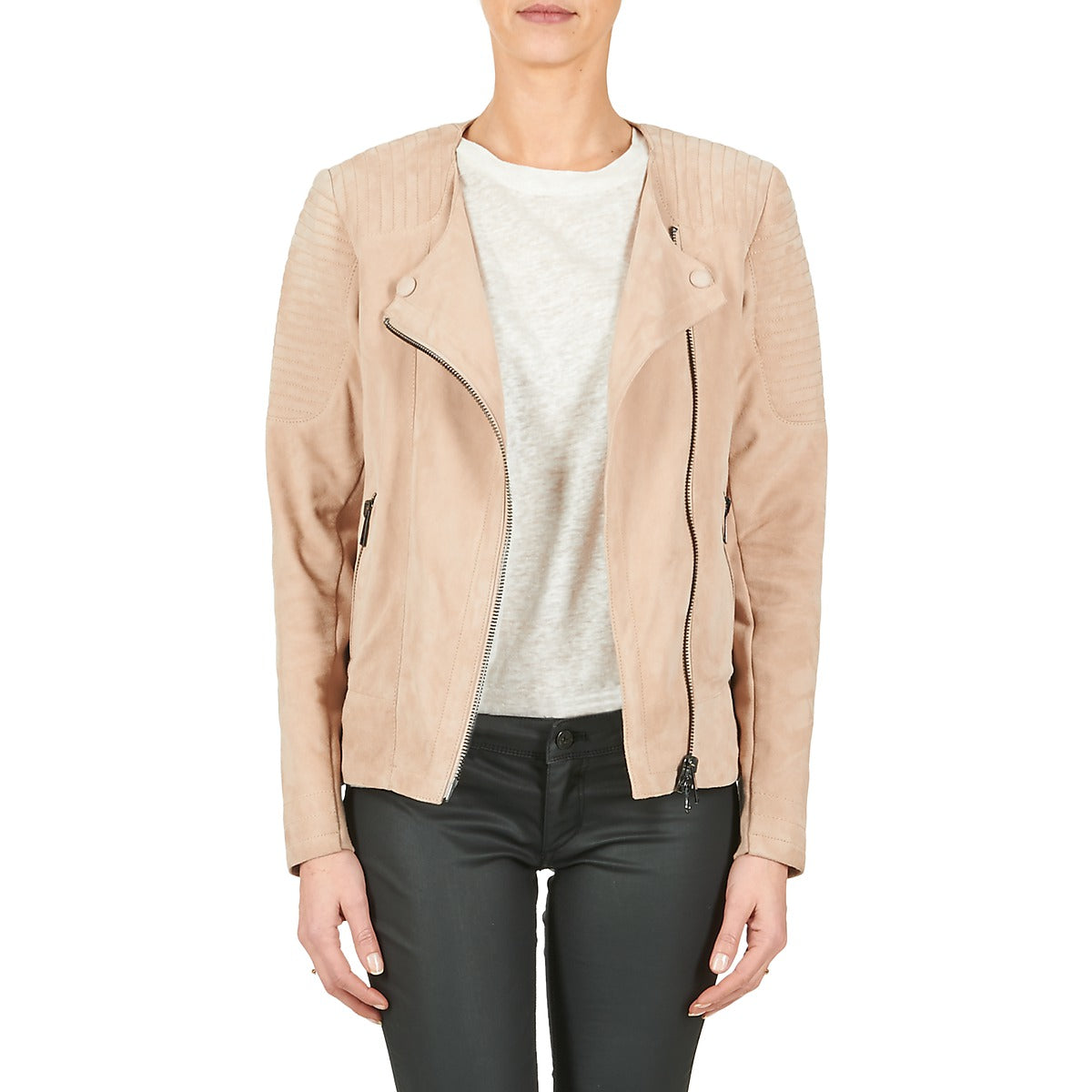 Giacca in pelle Donna Oakwood 61903 Beige