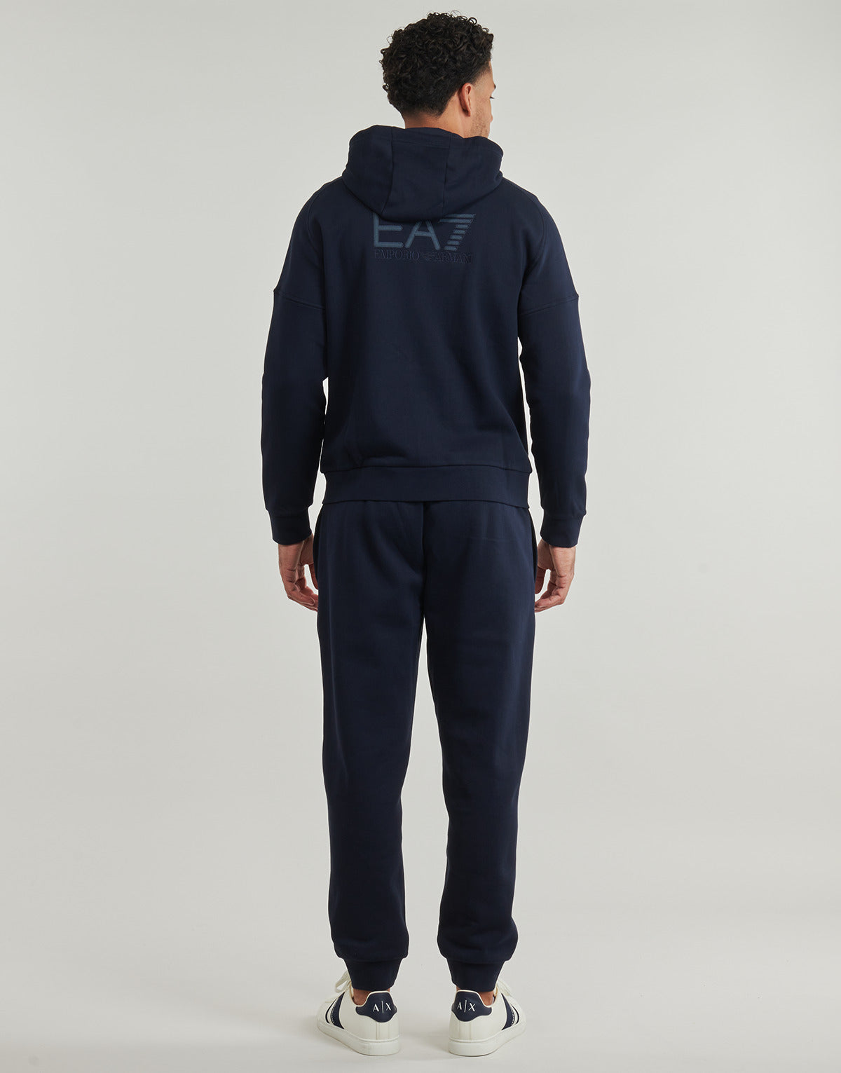 Tuta Uomo Emporio Armani EA7  TRAIN VISIBILITY M T-SUIT HOODIE FZ CH BR - TRAIN VISIBILITY M T  Blu