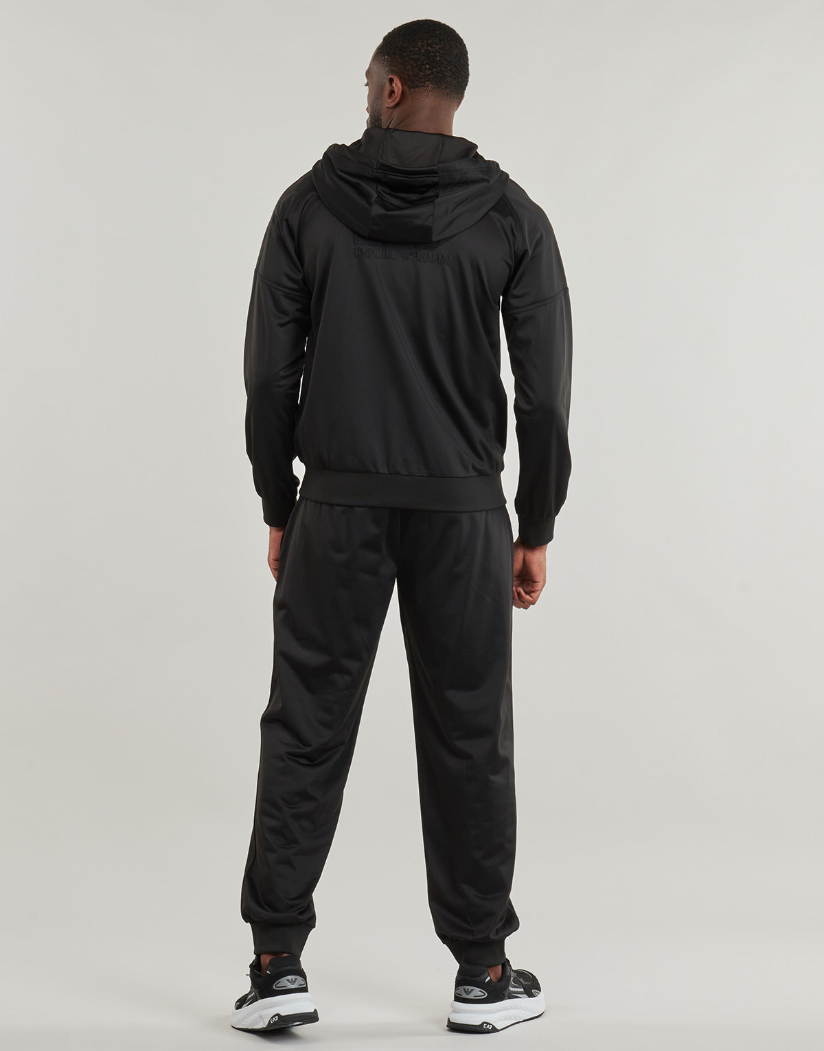 Tuta Uomo Emporio Armani EA7 TRAIN VISIBILITY M T-SUIT HOODIE FZ CH PL - TRAIN VISIBILITY M T Nero
