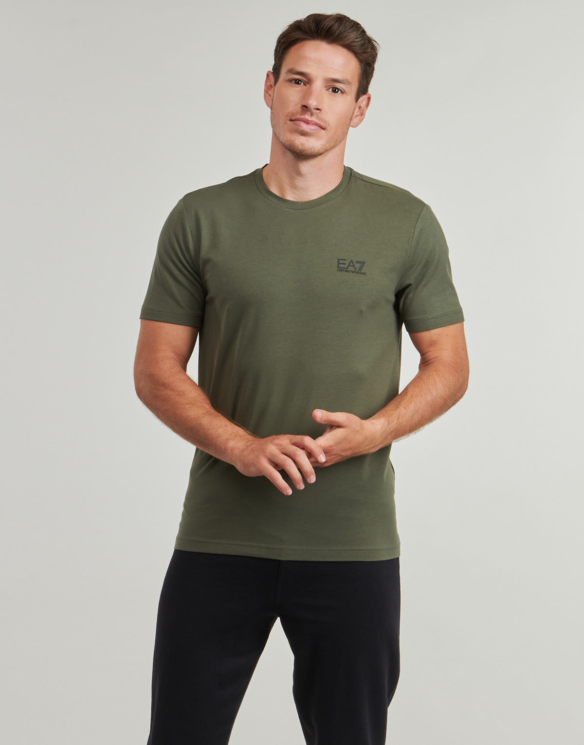 T-shirt Uomo Emporio Armani EA7  TRAIN CORE ID M TEE SS ST CC - TRAIN CORE ID M TEE SS ST CC  Kaki