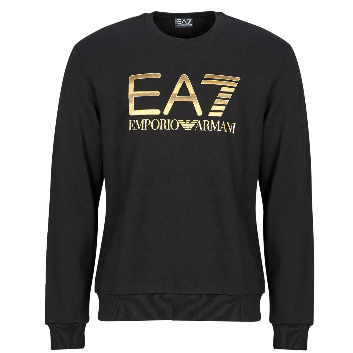 Felpa Uomo Emporio Armani EA7  TRAIN LOGO SERIES M T-TOP CN BIG LOGO - TRAIN LOGO SERIES M T-TO  Nero