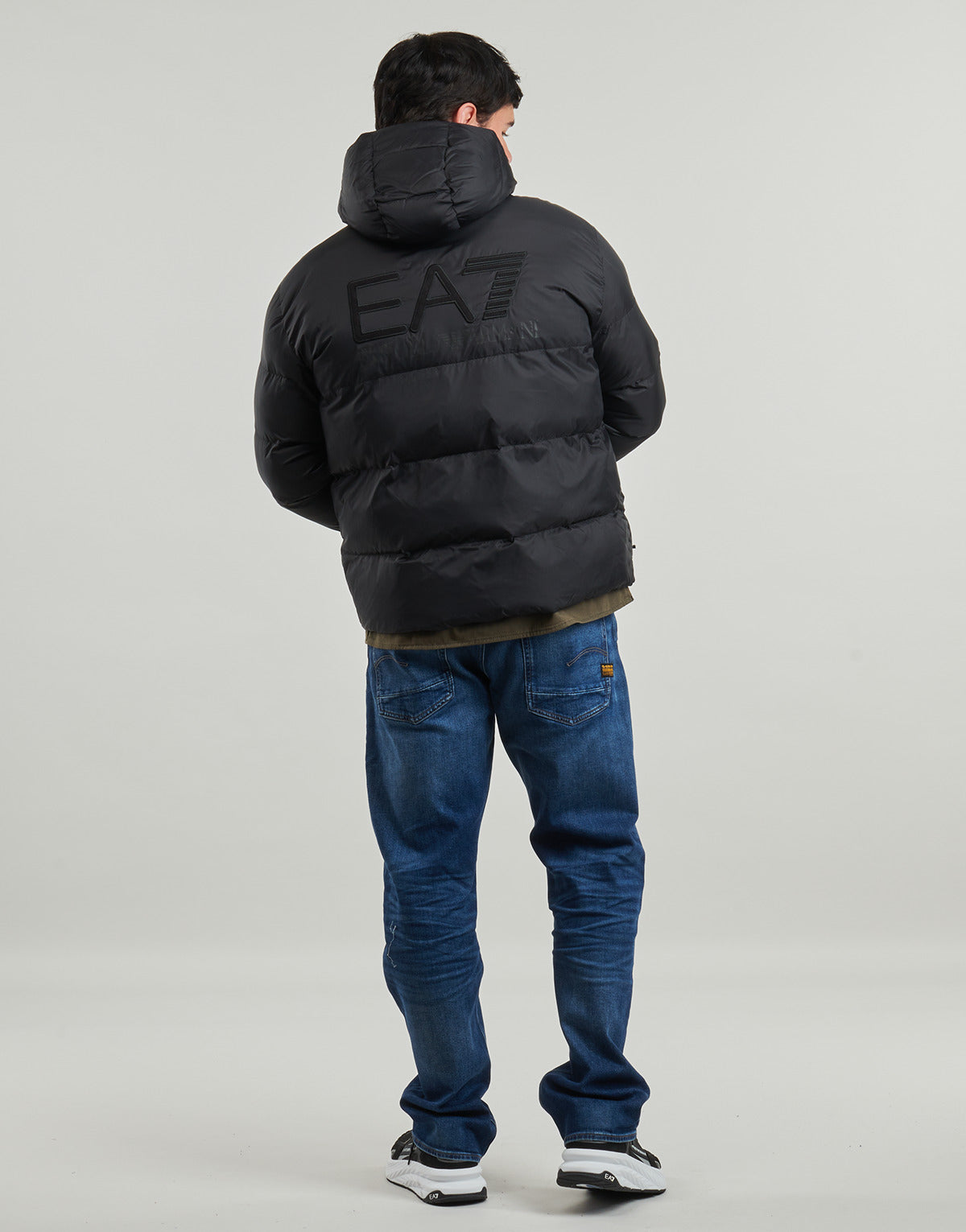 Piumino Uomo Emporio Armani EA7  MOUNTAIN M POLAR LOGO FREE STYLE - MOUNTAIN M POLAR JACKET BIG L  Nero