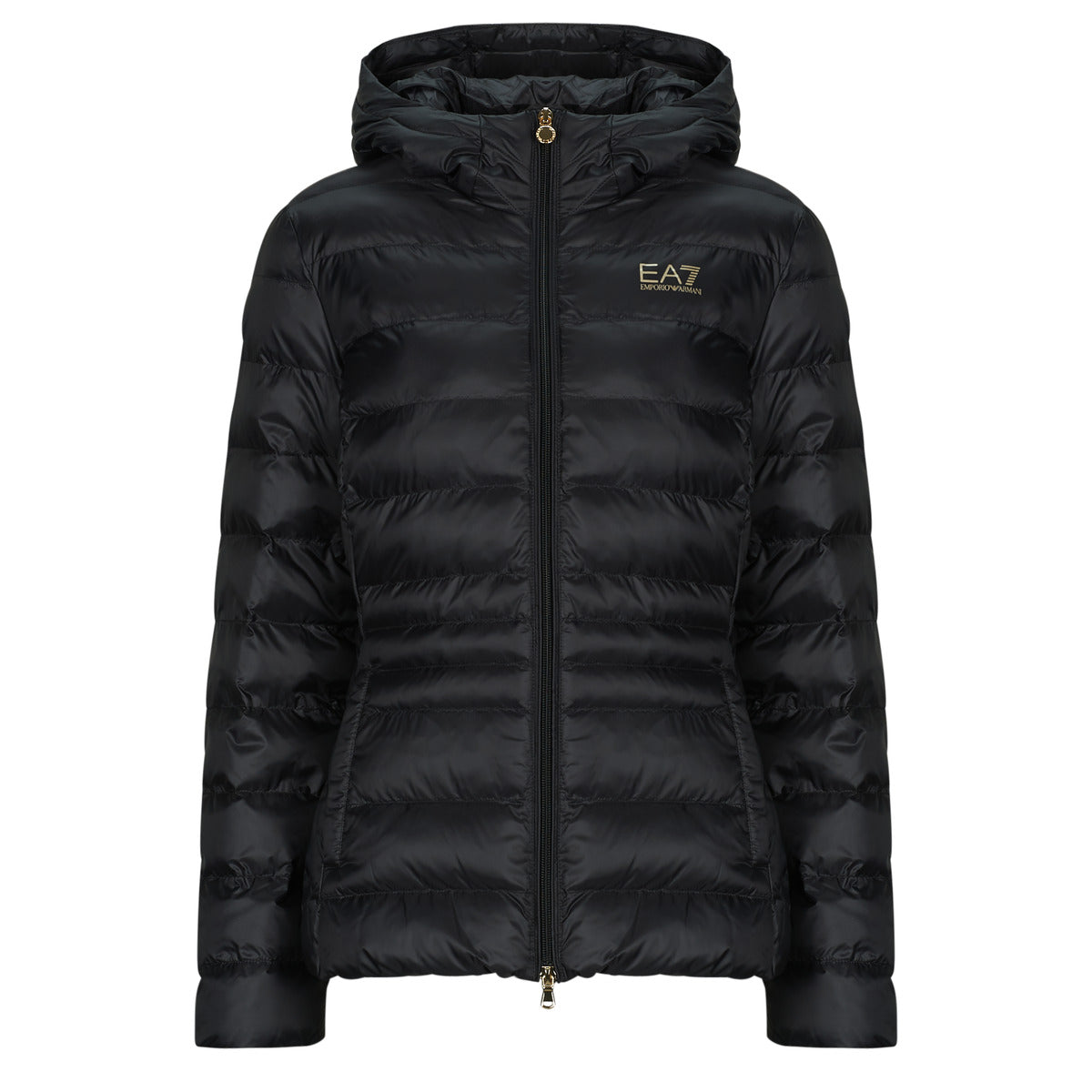 Piumino Donna Emporio Armani EA7  TRAIN CORE LADY W ECO DOWN JACKET HO MEDIUM PADDED - TRAIN CORE  Nero