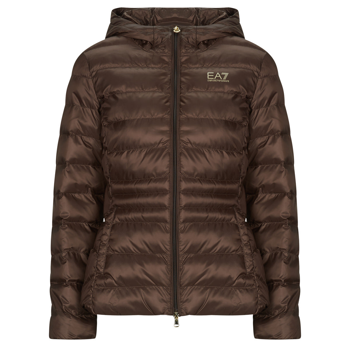 Piumino Donna Emporio Armani EA7  TRAIN CORE LADY W ECO DOWN JACKET HO MEDIUM PADDED - TRAIN CORE  Marrone