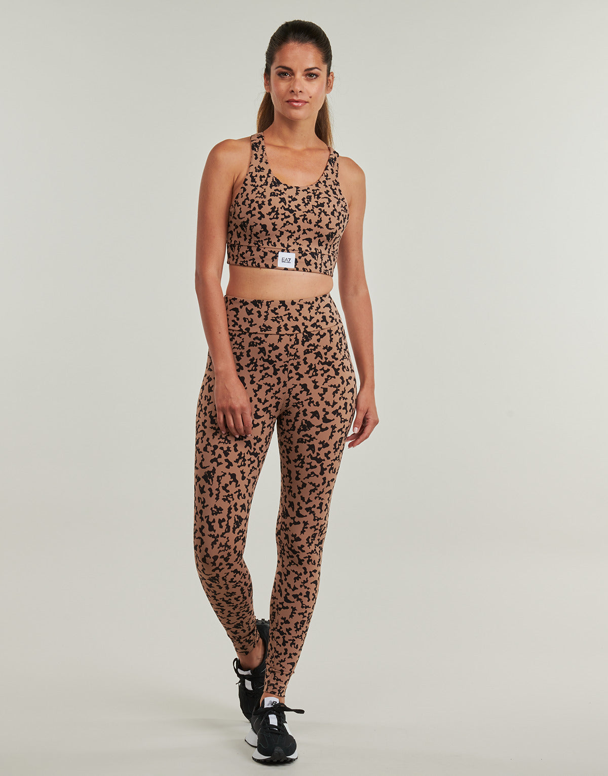 Collant Donna Emporio Armani EA7  TRAIN SPORTY 4EVER W LEGGINGS - TRAIN SPORTY 4EVER W LEGGINGS  Marrone