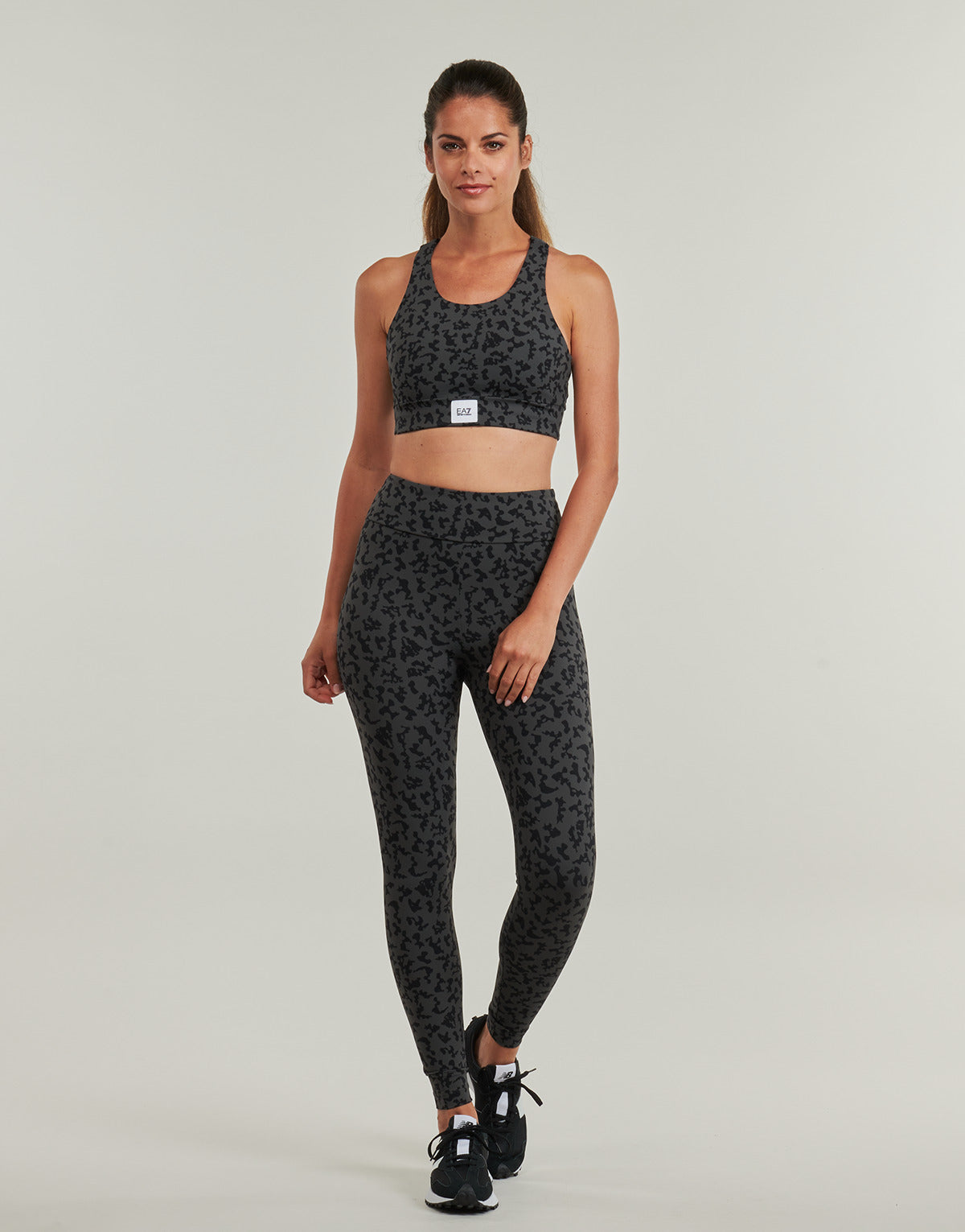 Collant Donna Emporio Armani EA7  TRAIN SPORTY 4EVER W LEGGINGS - TRAIN SPORTY 4EVER W LEGGINGS  Grigio