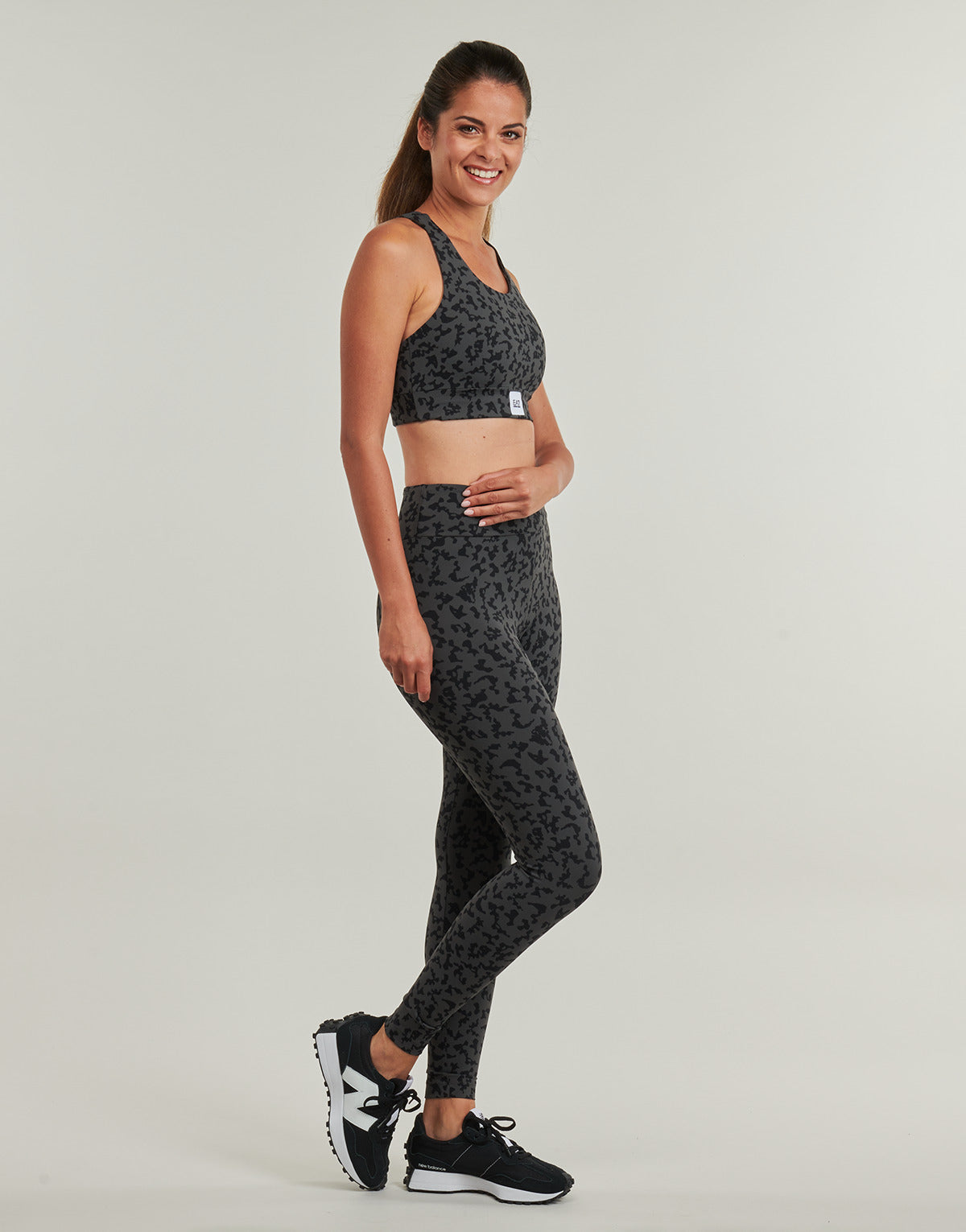 Collant Donna Emporio Armani EA7  TRAIN SPORTY 4EVER W LEGGINGS - TRAIN SPORTY 4EVER W LEGGINGS  Grigio