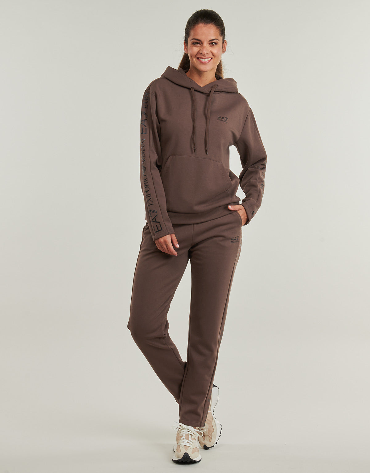 Tuta Donna Emporio Armani EA7  TRAIN TRACKSUIT W HO RN CH EXTENDED LOGO BR - TRAIN TRACKSUIT W  Nero