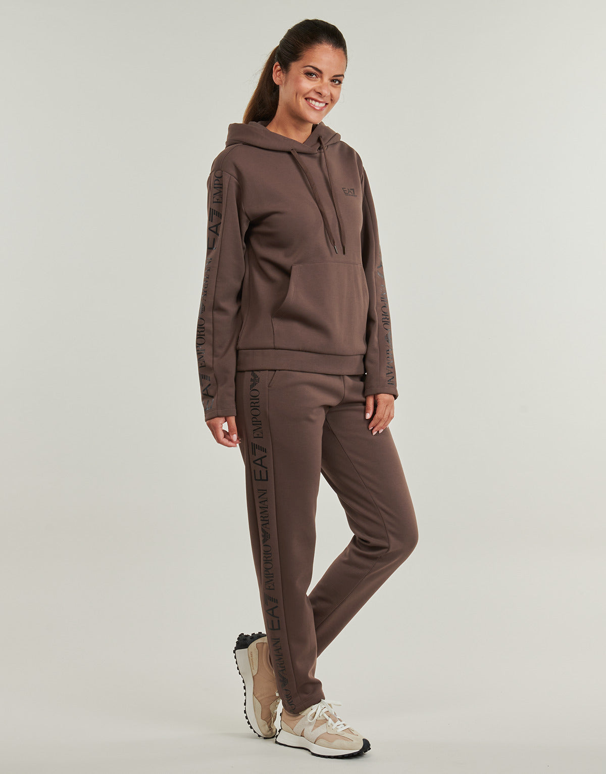 Tuta Donna Emporio Armani EA7  TRAIN TRACKSUIT W HO RN CH EXTENDED LOGO BR - TRAIN TRACKSUIT W  Nero