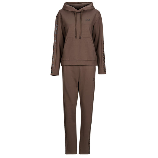 Tuta Donna Emporio Armani EA7  TRAIN TRACKSUIT W HO RN CH EXTENDED LOGO BR - TRAIN TRACKSUIT W  Marrone