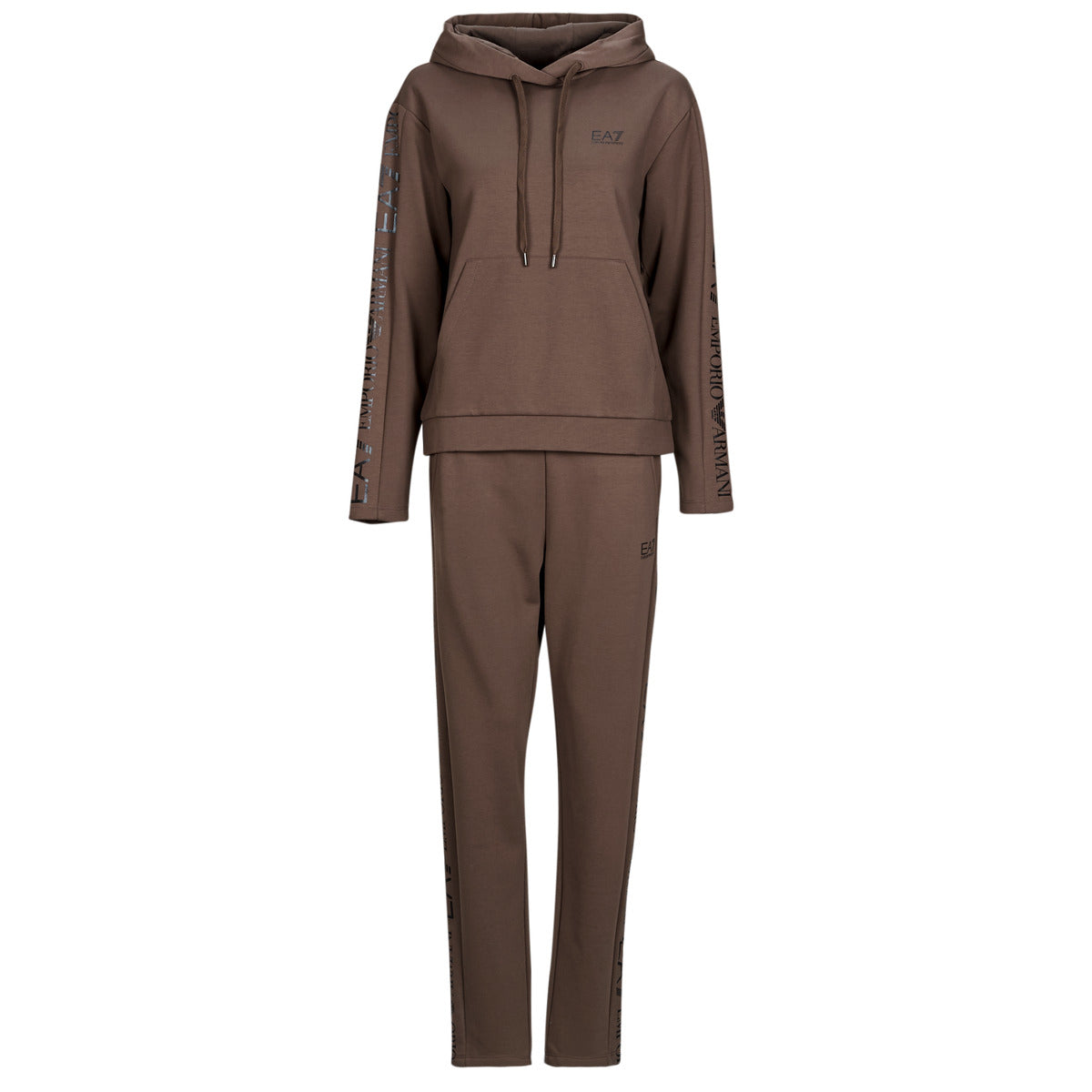 Tuta Donna Emporio Armani EA7  TRAIN TRACKSUIT W HO RN CH EXTENDED LOGO BR - TRAIN TRACKSUIT W  Marrone