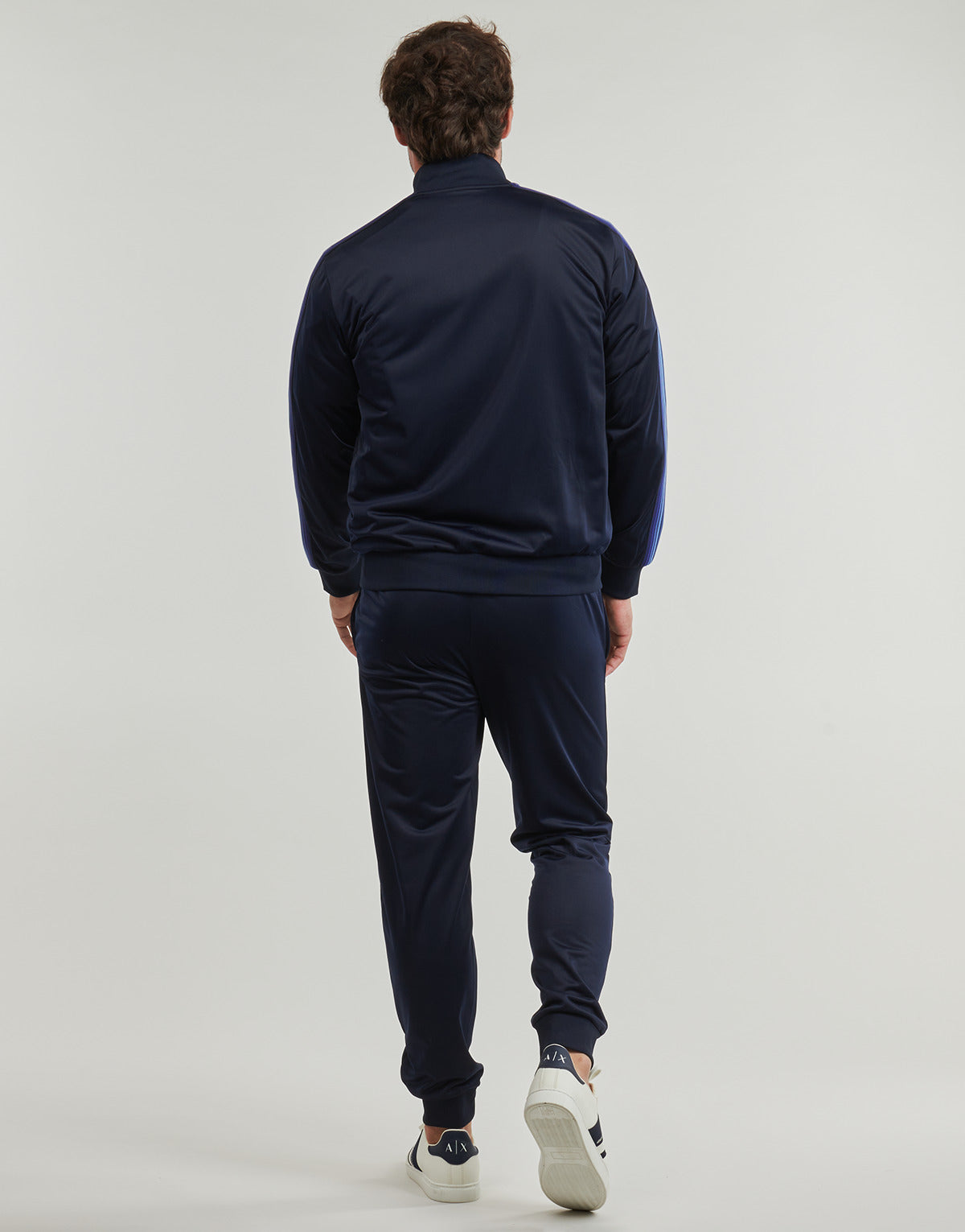 Tuta Uomo Emporio Armani EA7  TRAIN 7 LINES M T-SUIT T-TOP FZ CH PL - TRAIN 7 LINES M T-SUIT T  Blu