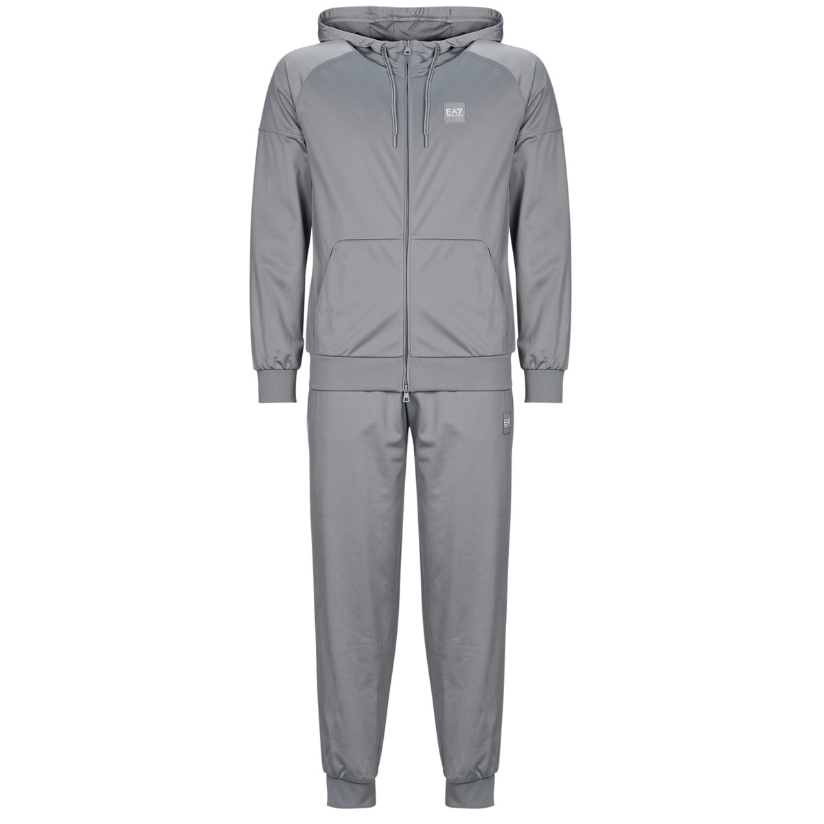 Tuta Uomo Emporio Armani EA7  TRAIN VISIBILITY M T-SUIT HOODIE FZ CH PL - TRAIN VISIBILITY M T  Grigio