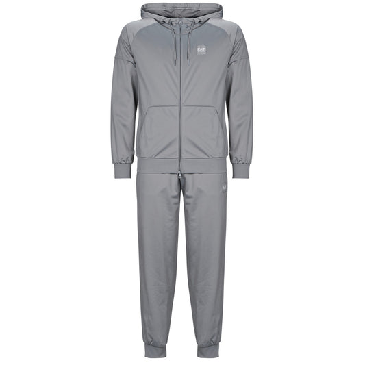 Tuta Uomo Emporio Armani EA7  TRAIN VISIBILITY M T-SUIT HOODIE FZ CH PL - TRAIN VISIBILITY M T  Grigio