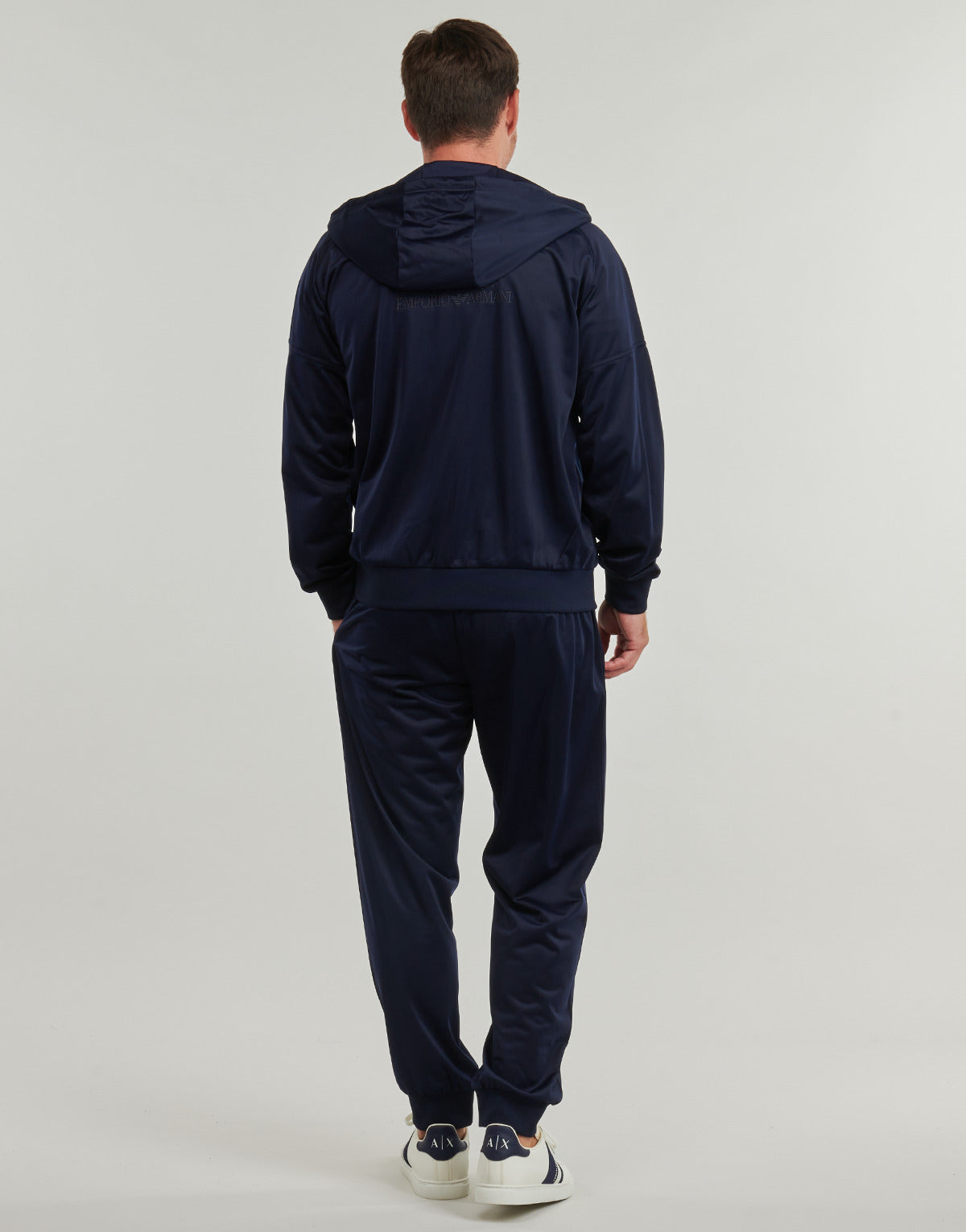 Tuta Uomo Emporio Armani EA7  TRAIN VISIBILITY M T-SUIT HOODIE FZ CH PL - TRAIN VISIBILITY M T  Blu