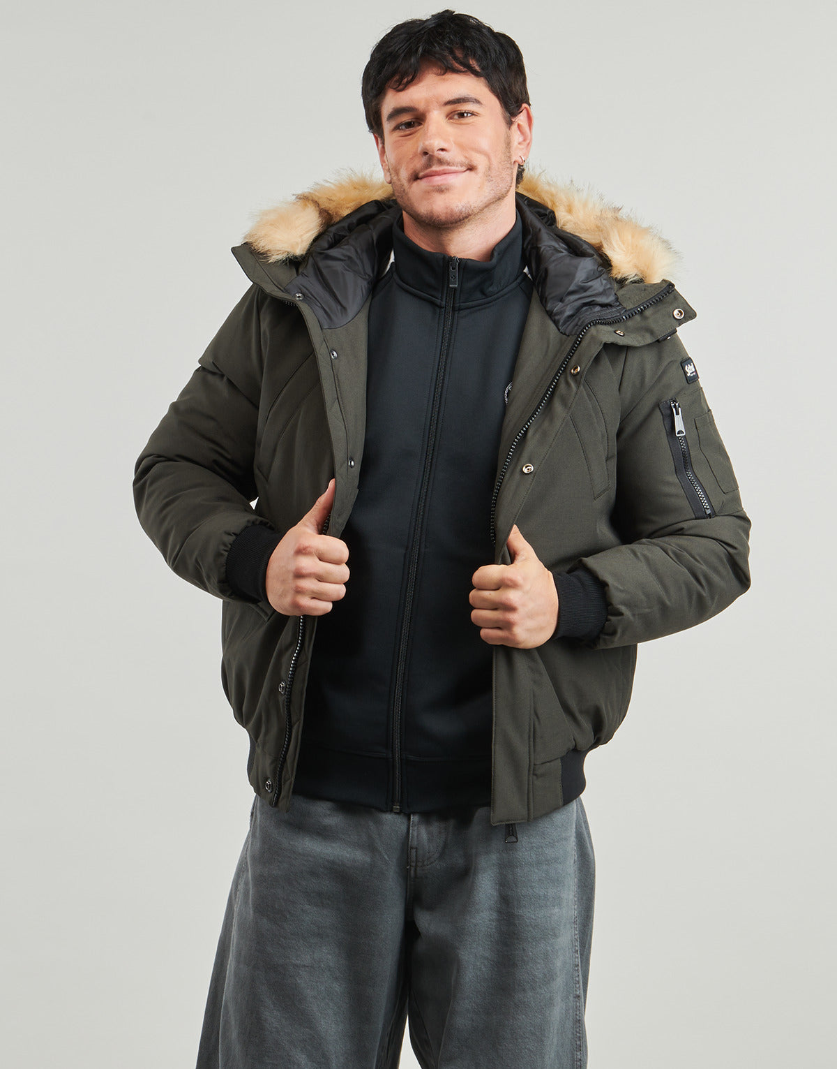 Parka Uomo Schott  NELSON20  Kaki