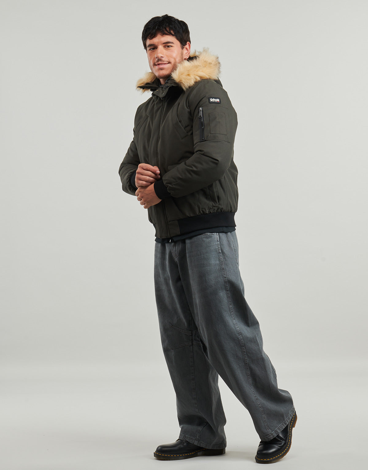 Parka Uomo Schott  NELSON20  Kaki