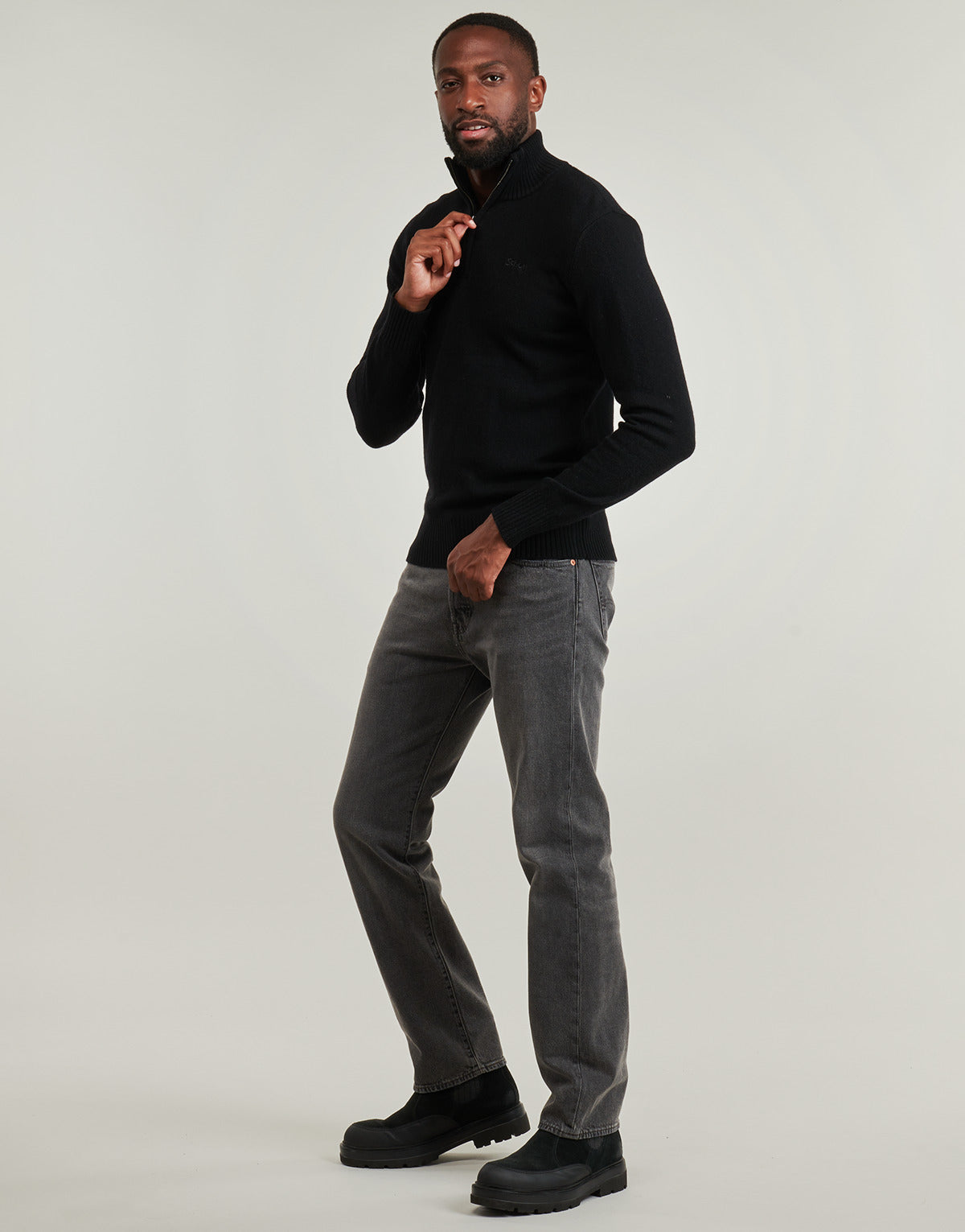 Maglione Uomo Schott  PLLANCE2  Nero