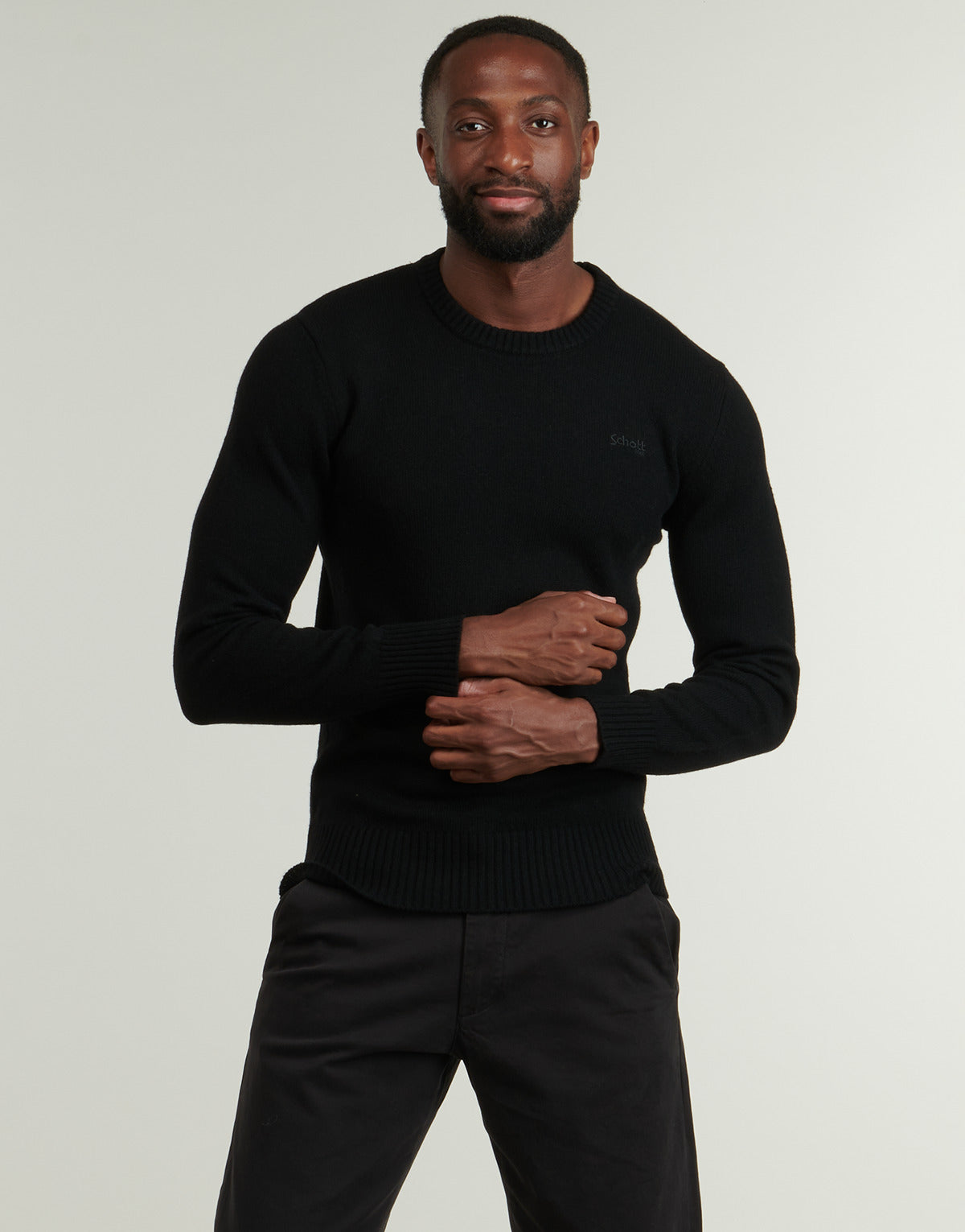 Maglione Uomo Schott  PLLANCE1  Nero