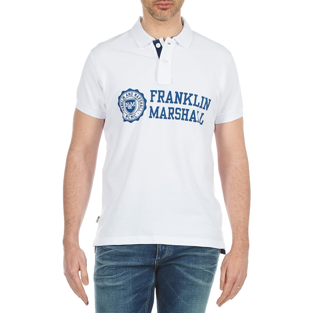 Polo Uomo Franklin & Marshall AYLEN Bianco