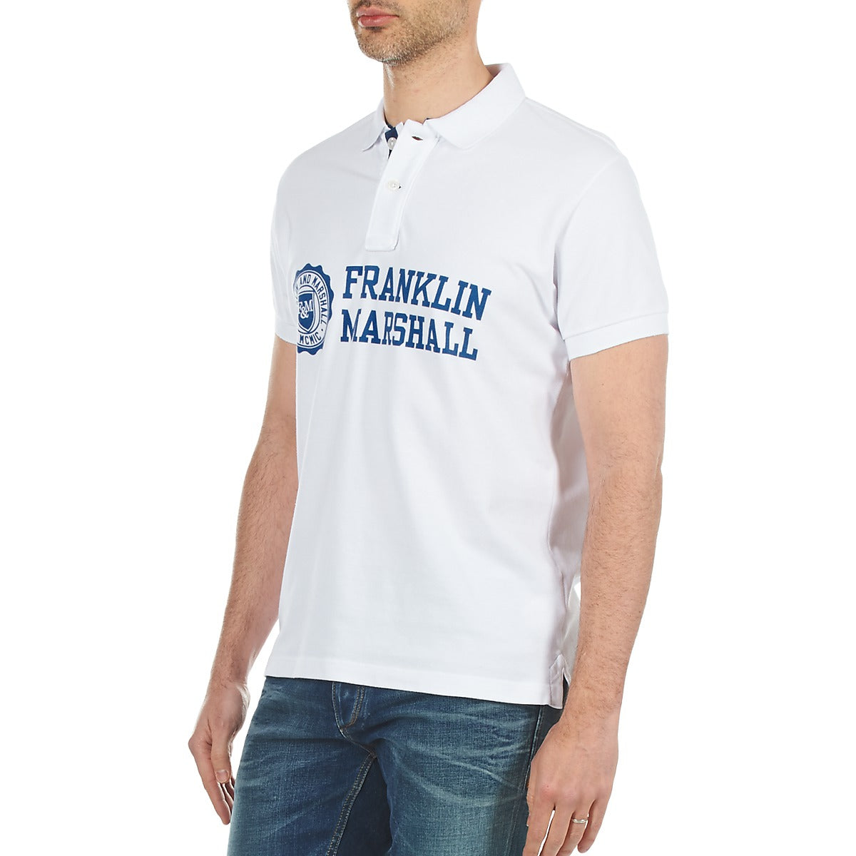 Polo Uomo Franklin & Marshall AYLEN Bianco