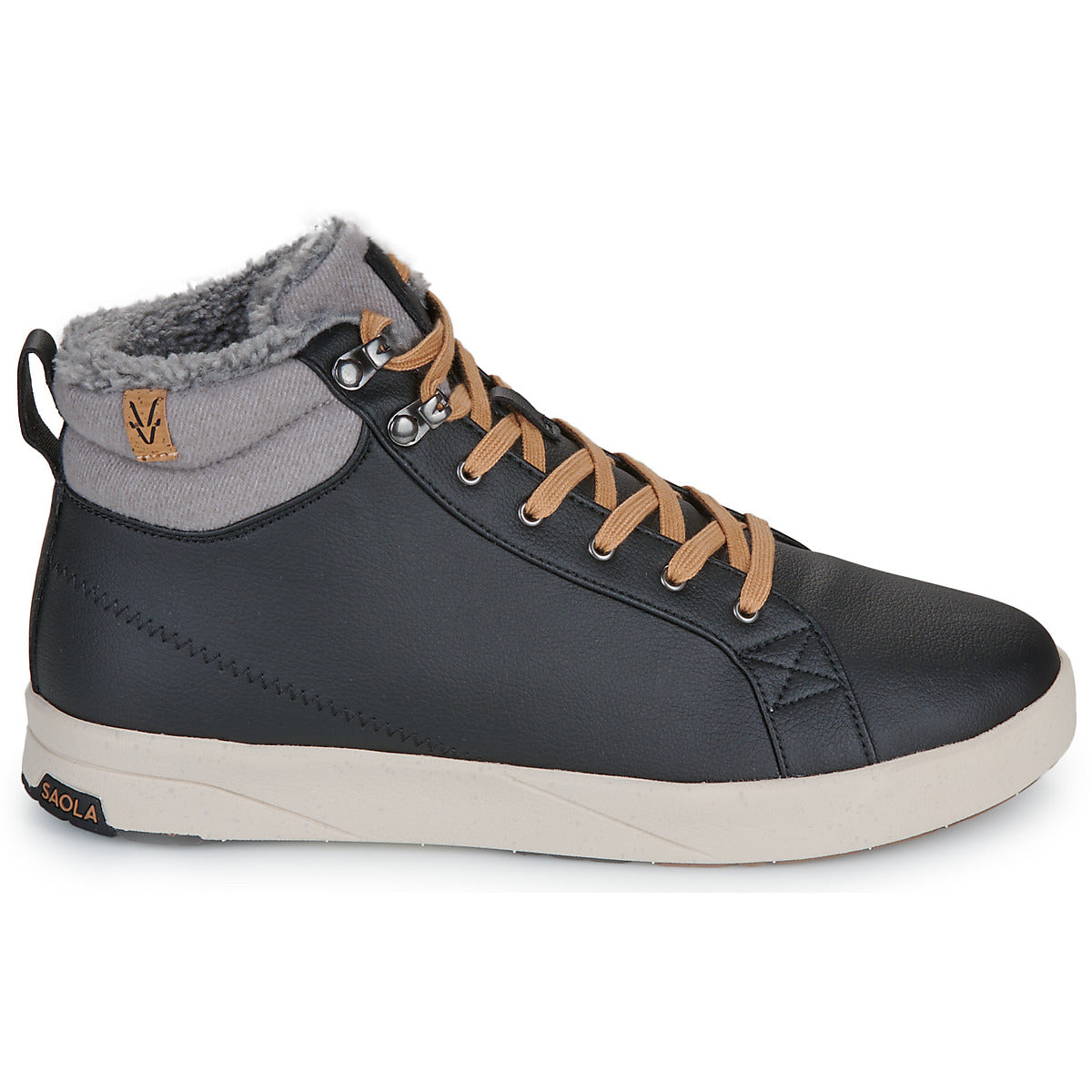 Sneakers alte Uomo Saola  BERGEN WARM  Nero
