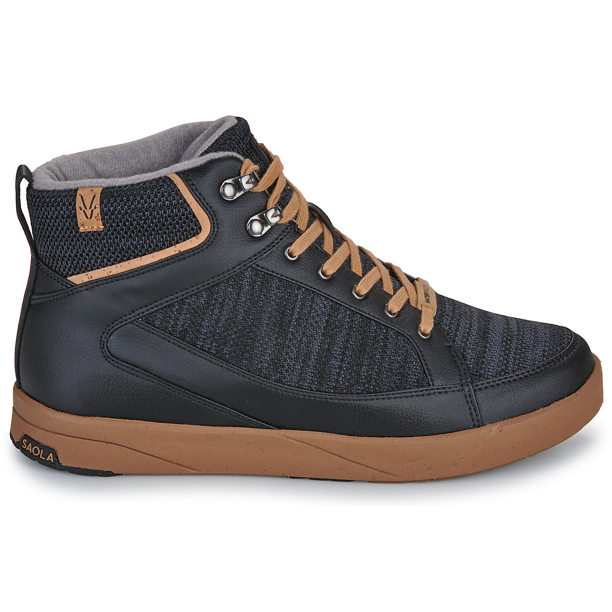 Sneakers alte Uomo Saola  MACHU WATERPROOF  Nero