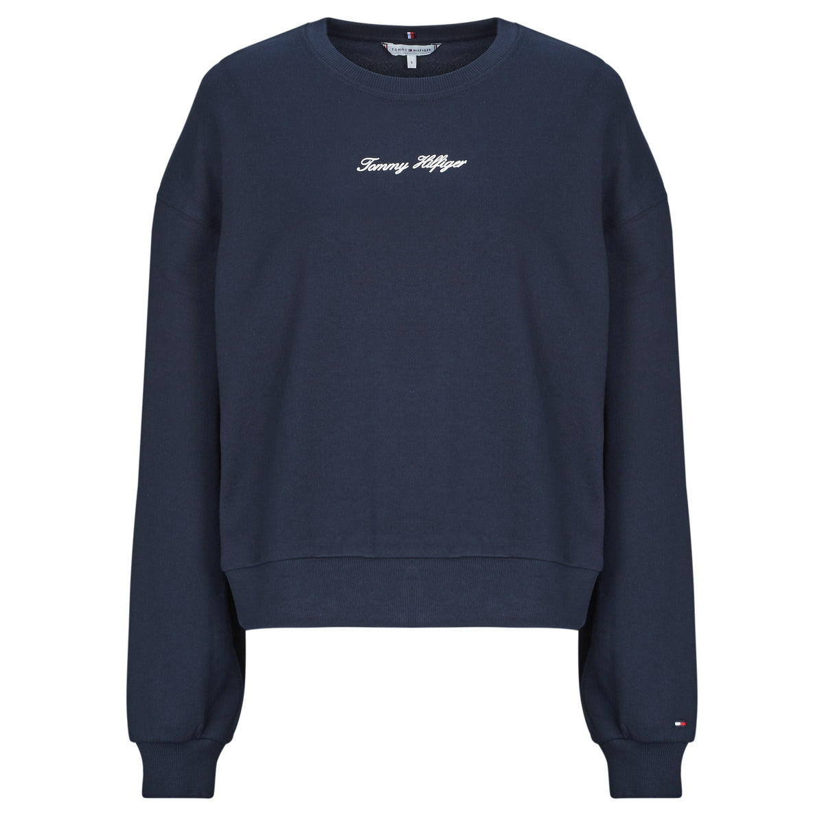 Felpa Donna Tommy Hilfiger  CLASSIC SCRIPT TERRY SWEATSHIRT  Blu