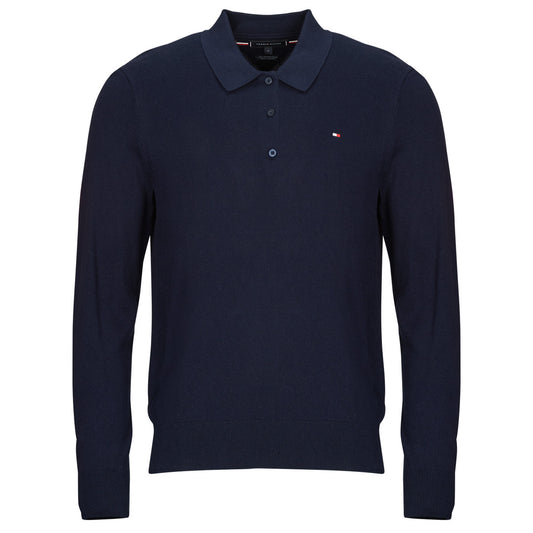Maglione Uomo Tommy Hilfiger  PIMA ORG CTN CASHMERE LS POLO  Blu