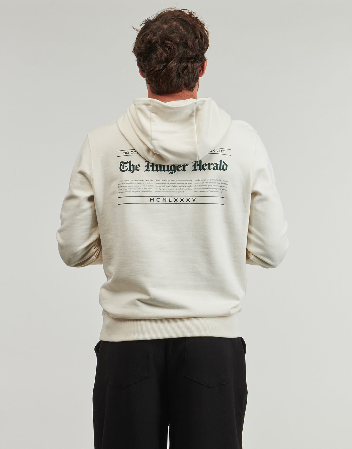 Felpa Uomo Tommy Hilfiger  HILFIGER HERALD GRAPHIC HOODY  Beige