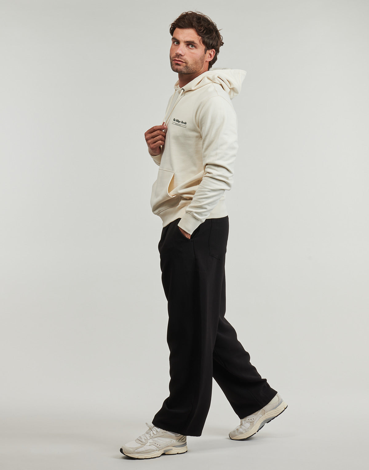 Felpa Uomo Tommy Hilfiger  HILFIGER HERALD GRAPHIC HOODY  Beige