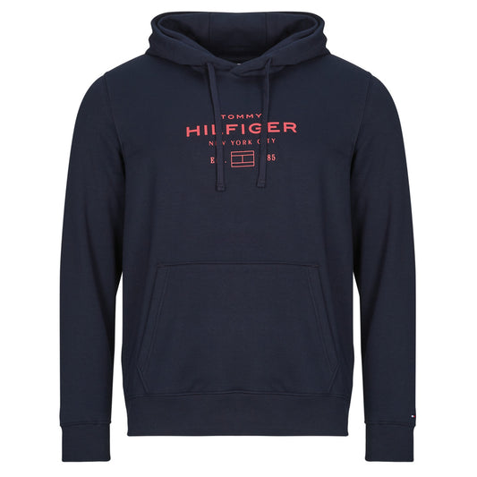 Felpa Uomo Tommy Hilfiger  OVAL GRAPHIC HOODIE  Blu