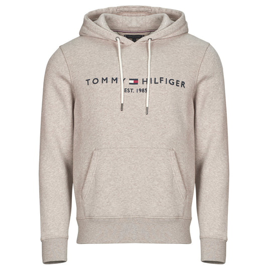 Felpa Uomo Tommy Hilfiger  TOMMY LOGO HOODY  Beige