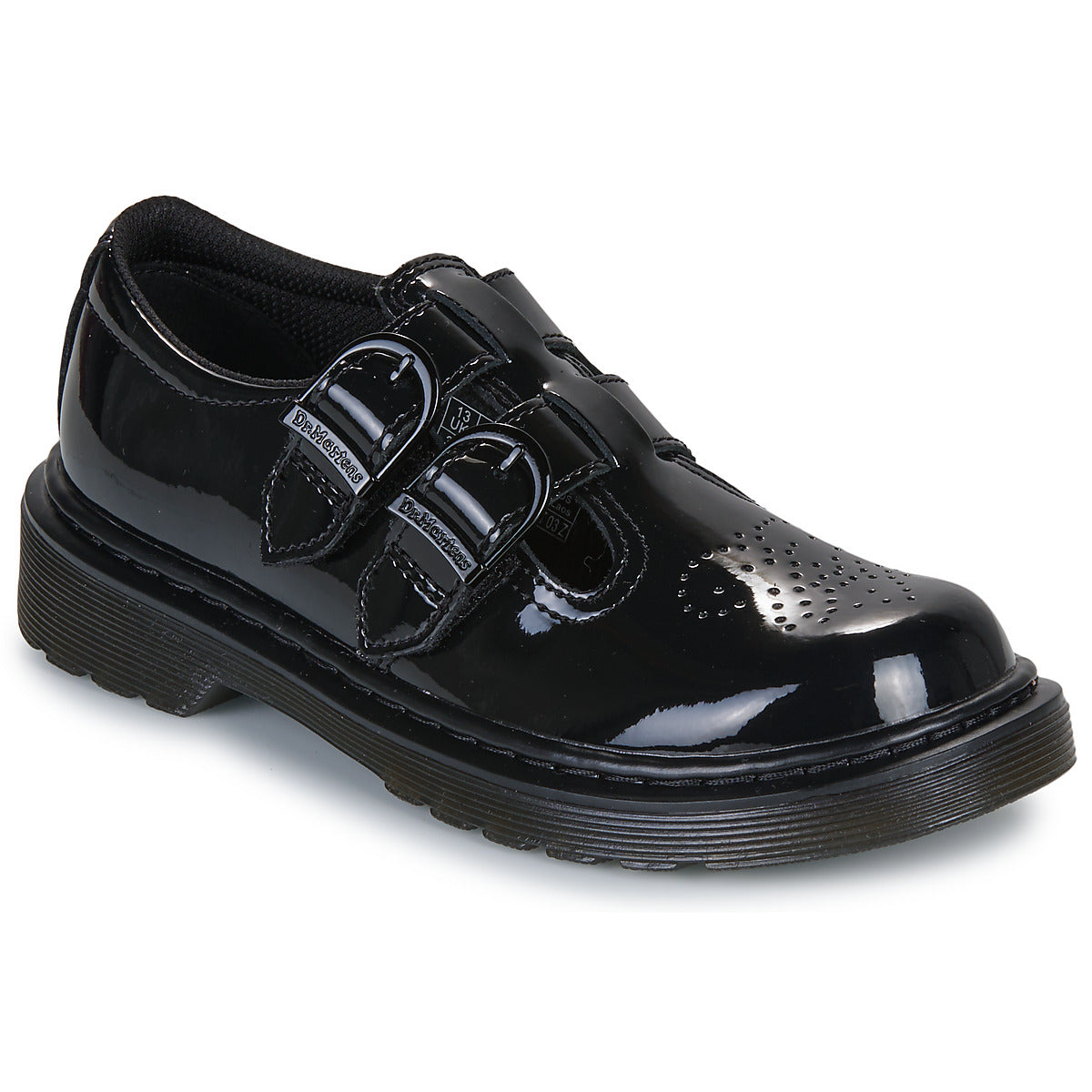 Ballerine bambina ragazza Dr. Martens 8065 Mono J T Bar Shoe Nero