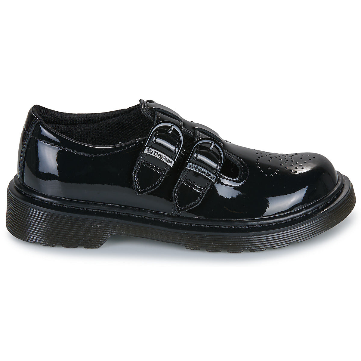 Ballerine bambina ragazza Dr. Martens 8065 Mono J T Bar Shoe Nero