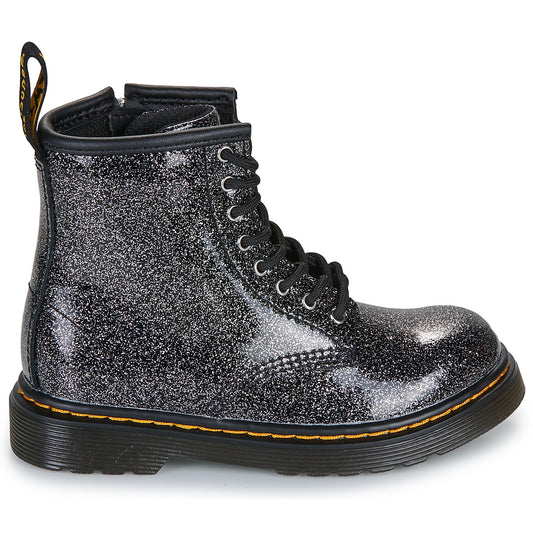 Stivaletti bambini ragazza Dr. Martens  1460 T Black Silver Nebula Glitter  Nero