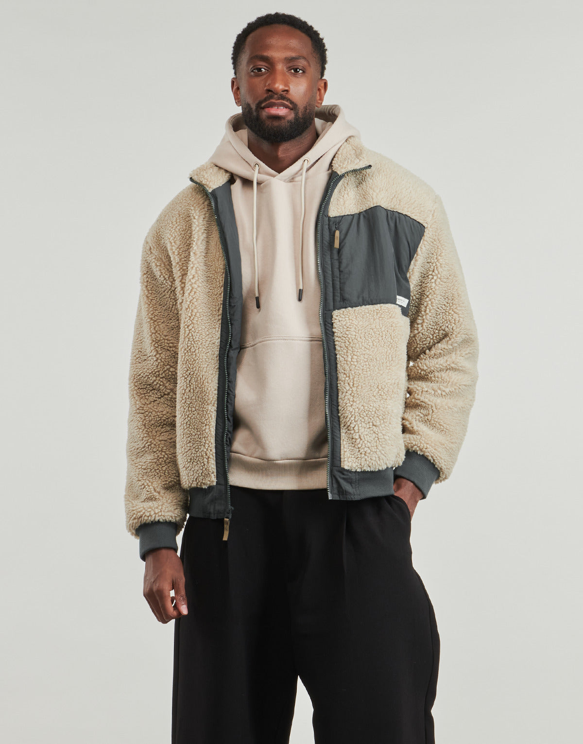 Felpa Uomo Element  OAK SHERPA  Bianco