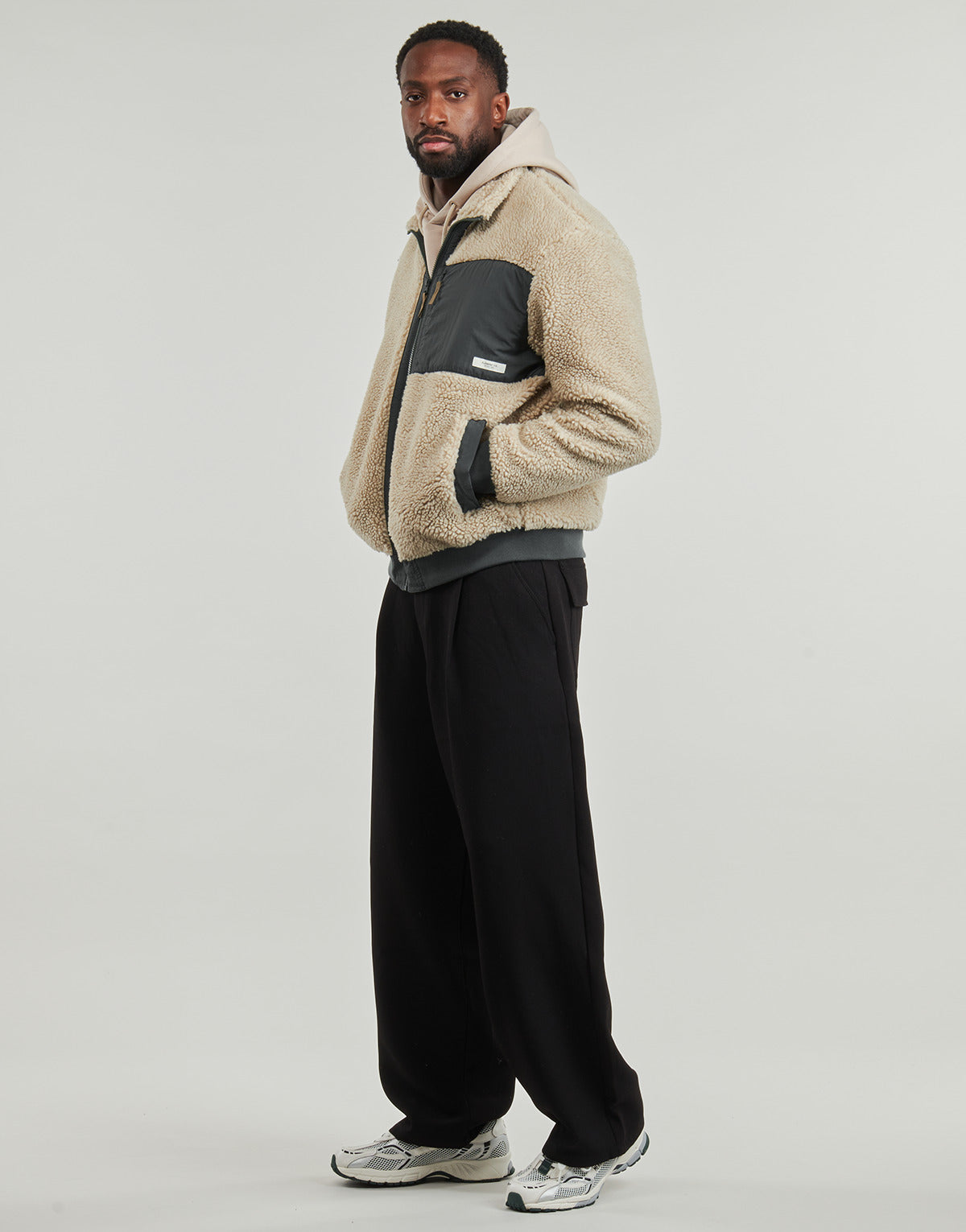 Felpa Uomo Element  OAK SHERPA  Bianco