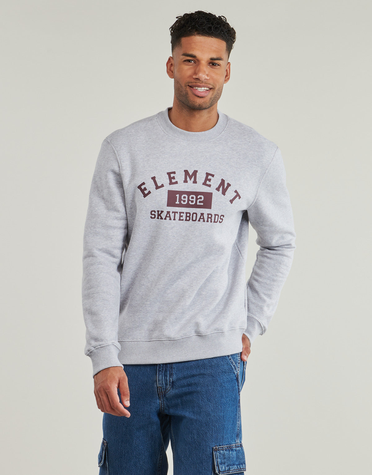 Felpa Uomo Element HOME TEAM CR Grigio