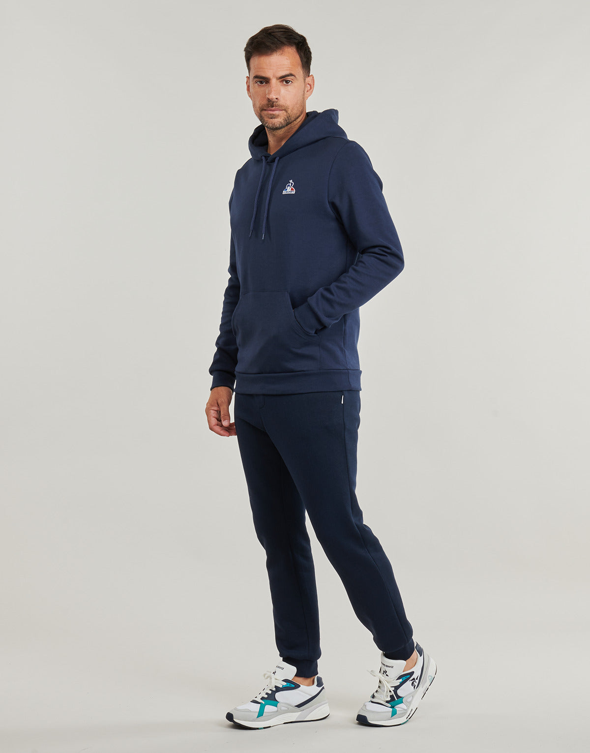 Felpa Uomo Le Coq Sportif ESS HOODY Marine