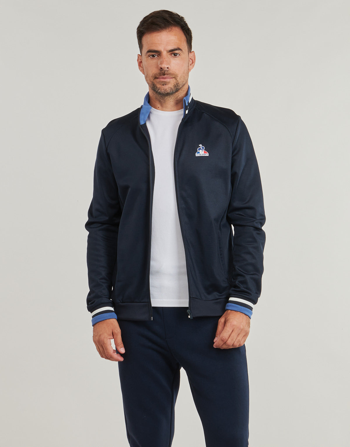 Felpa Uomo Le Coq Sportif HERITAGE SP FZ SWEAT Marine